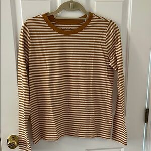 LOFT Striped Long Sleeve Shirt. Size M. NWT